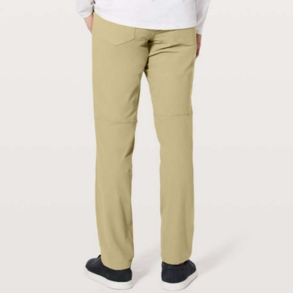 Lululemon ABC Pant Classic 32" Men's 30 Beige Tan Warpstreme Material Activewear - Picture 3 of 12